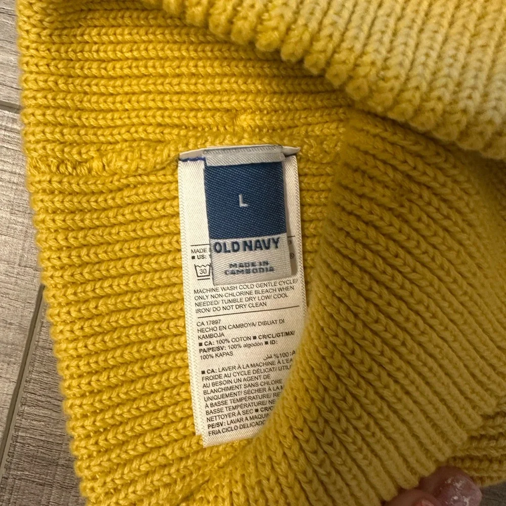 Kid’s Large Old Navy Mustard Knit Beanie